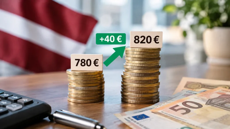 Minimālā alga nākamgad pieaugs līdz 820 eiro