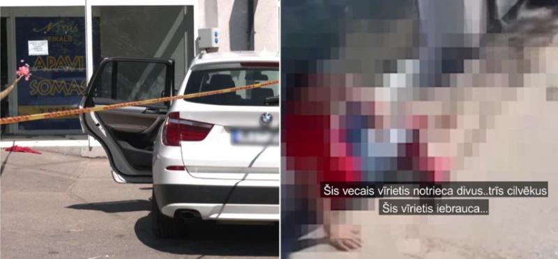 В Риге водитель BMW сбил трех человек у магазина