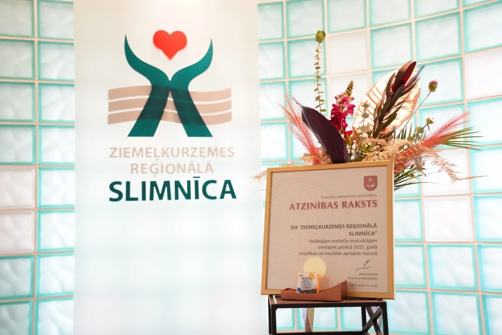 Ziemeļkurzemes slimnīca atzīta par lielāko nodokļu maksātāju Ventspilī