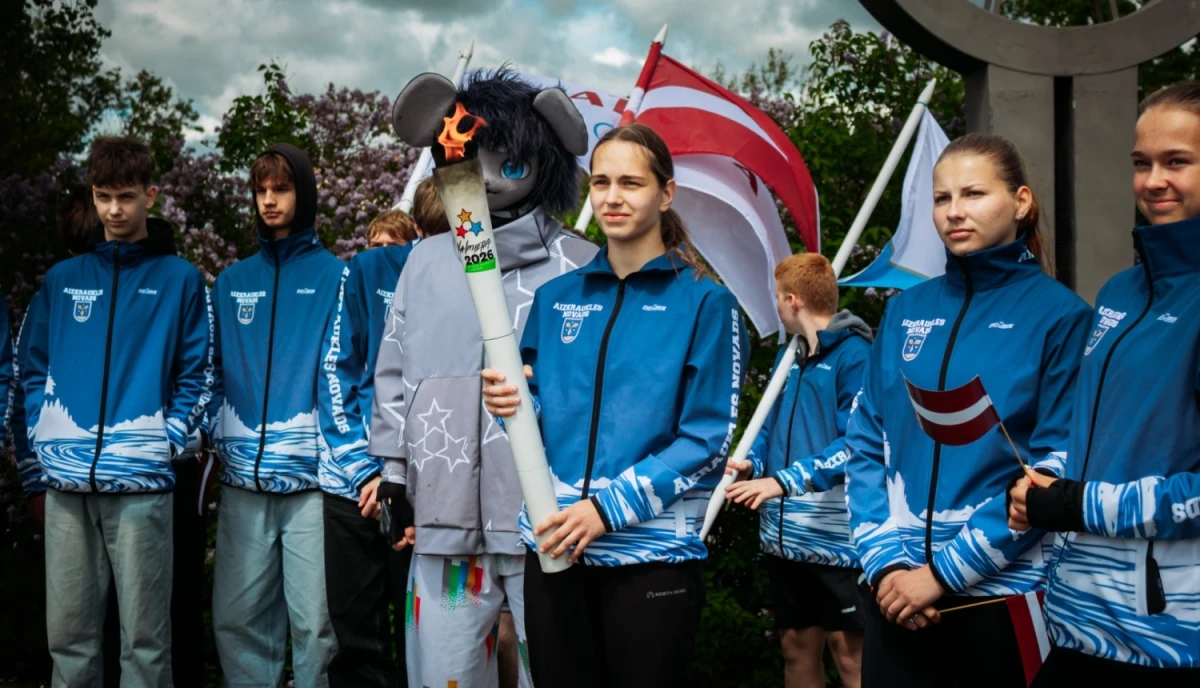 Latvijas Jaunatnes olimpiādes lāpa ceļo cauri Latvijas novadiem