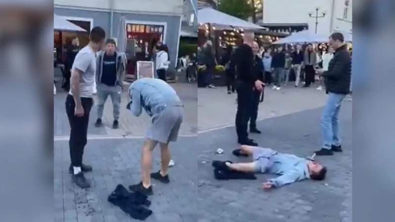 Jūrmalā pēc konflikta Jomas ielā aizturēta persona