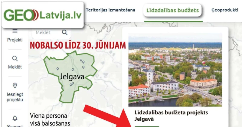 Jelgavnieki aicināti balsot par 2026. gada līdzdalības projektiem