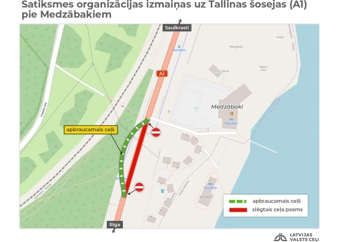 Pie Medzābakiem sāk būvēt tuneli zem Tallinas šosejas