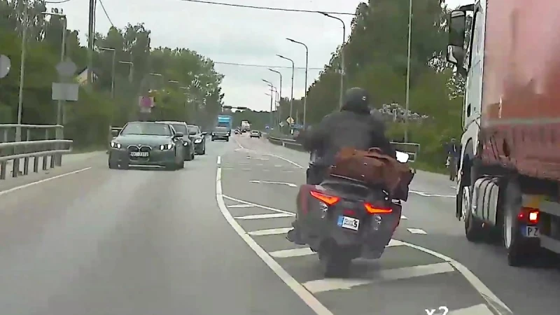 В Латвии задержали мотоциклиста из Эстонии после погони