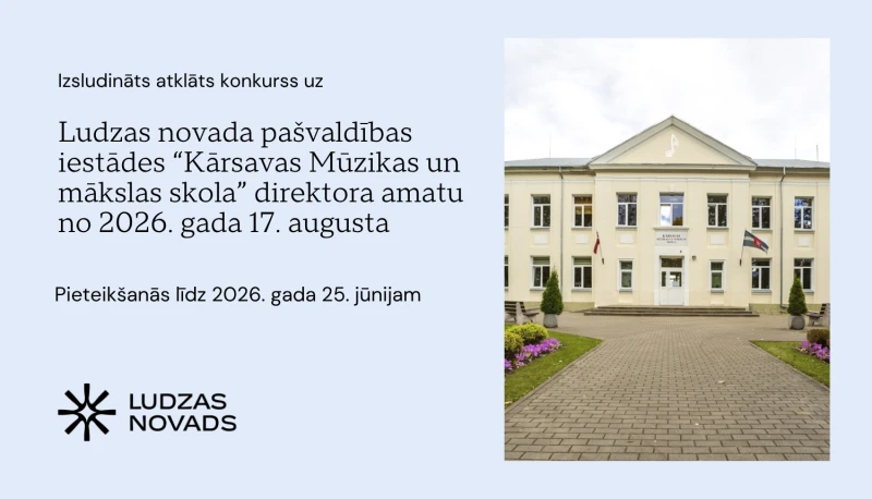 Ludzas novadā izsludināts konkurss uz skolas direktora amatu