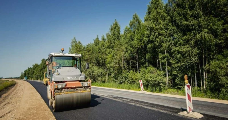 Uz autoceļa Tīnūži–Koknese sākti vērienīgi remontdarbi
