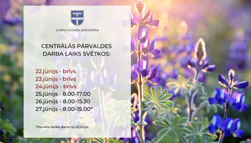 Tukuma novada pašvaldība maina darba laiku svētku periodā