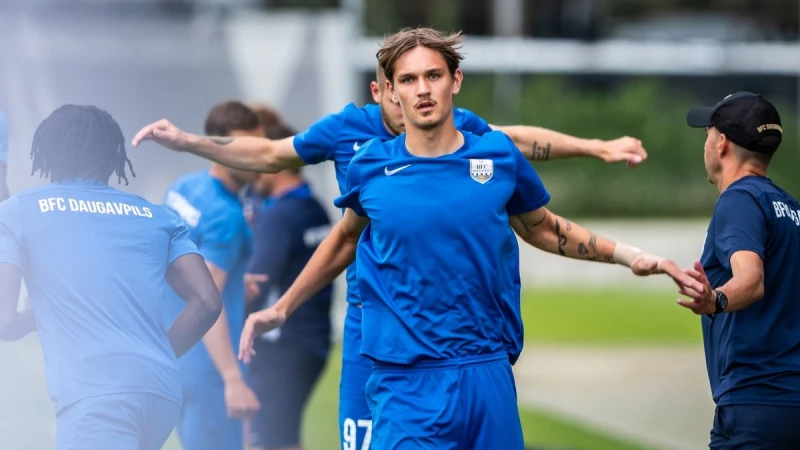 BFC Daugavpils ar 1:0 pieveic Grobiņu Latvijas futbola virslīgā
