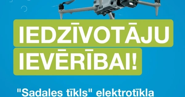 Sadales tīkls sāk elektrolīniju pārbaudes ar droniem un helikopteriem