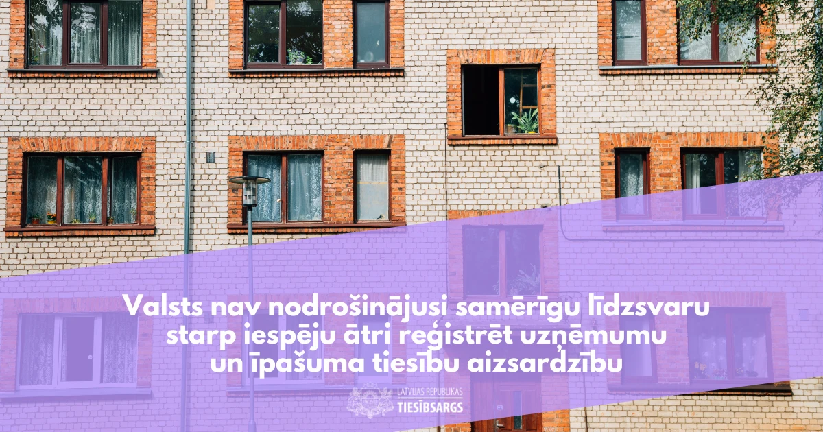 Tiesībsargs: jāierobežo patvaļīga uzņēmumu reģistrācija īpašumos