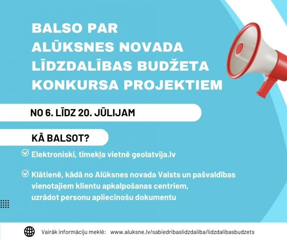 Alūksnieši aicināti lemt par 22 tūkstošu eiro ieguldījumu pilsētā