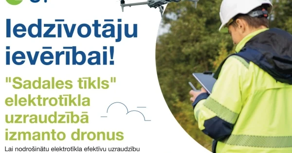 Sadales tīkls jūlijā sāks elektrolīniju pārbaudi ar droniem