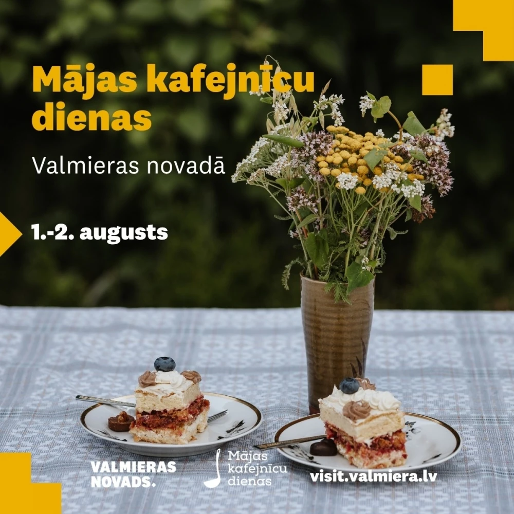 Valmieras novadā atgriežas Mājas kafejnīcu dienas