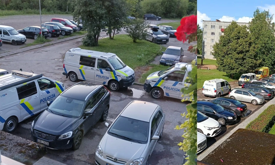 Jēkabpilī iedzīvotājus satrauc policijas klātbūtne Auseklīša ielā