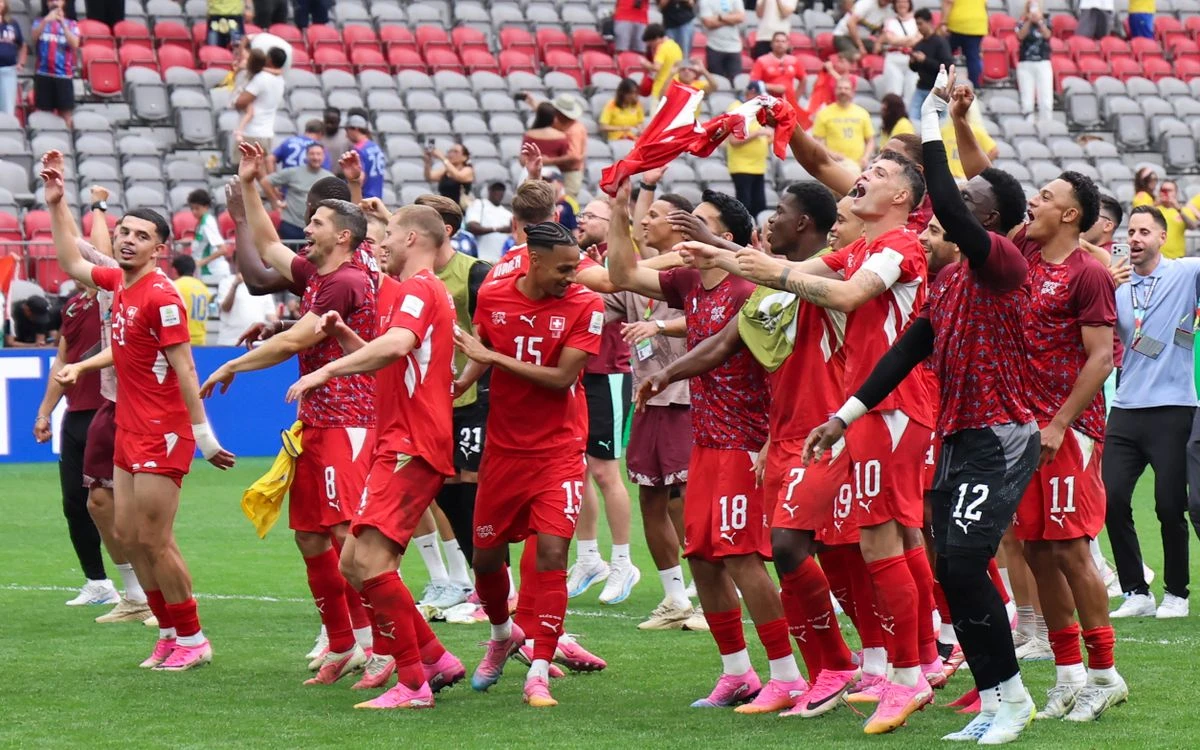 Šveices futbolisti pēc 72 gadu pārtraukuma sasniedz ceturtdaļfinālu