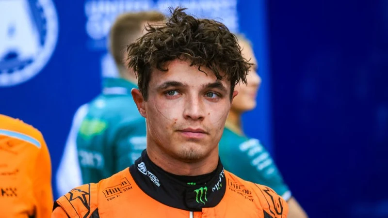 Lando Noriss saņem 10 vietu sodu pirms F1 posma Beļģijā
