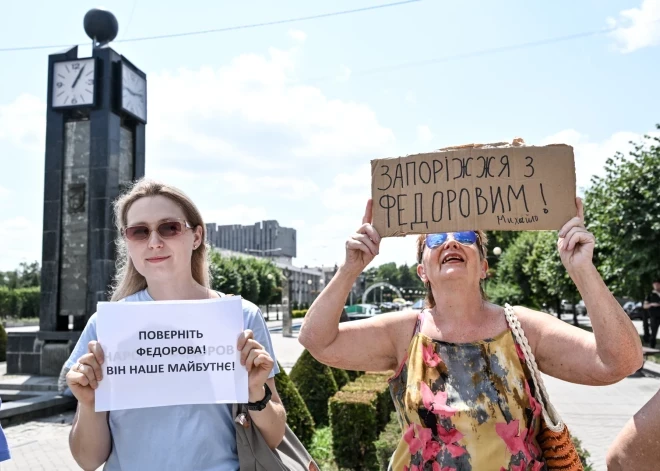 Ukrainā protestē pret aizsardzības ministra Fedorova atlaišanu