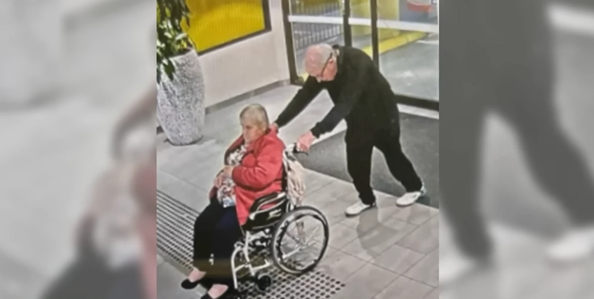 Austrālijā sirmgalvju pāris bēg no pansionāta