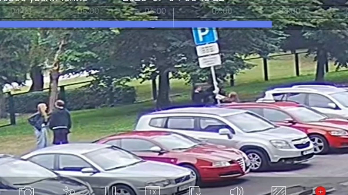 Полиция Риги разыскивает хулиганов, повредивших автомобили
