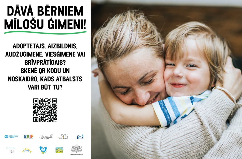 Durvis uz ģimeni: jauna kampaņa bērnu atbalstam