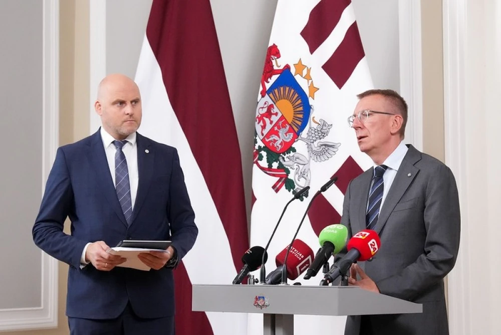 Rinkēvičs un Kulbergs Rīgas pilī pārrunā valsts aktualitātes