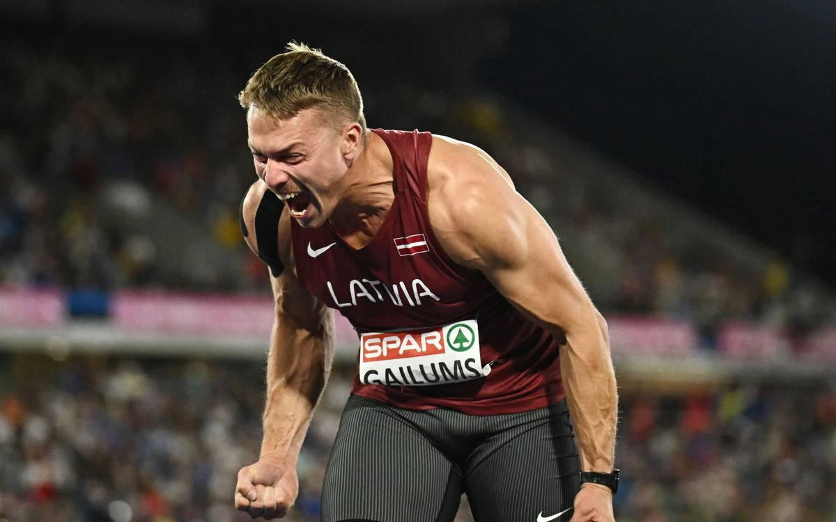 Šķēpmetējs Patriks Gailums izcīna bronzu Eiropas čempionātā