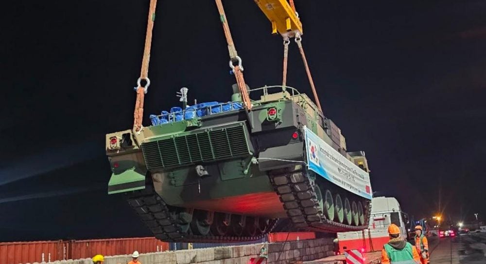 Польша получила новую партию южнокорейских танков K2