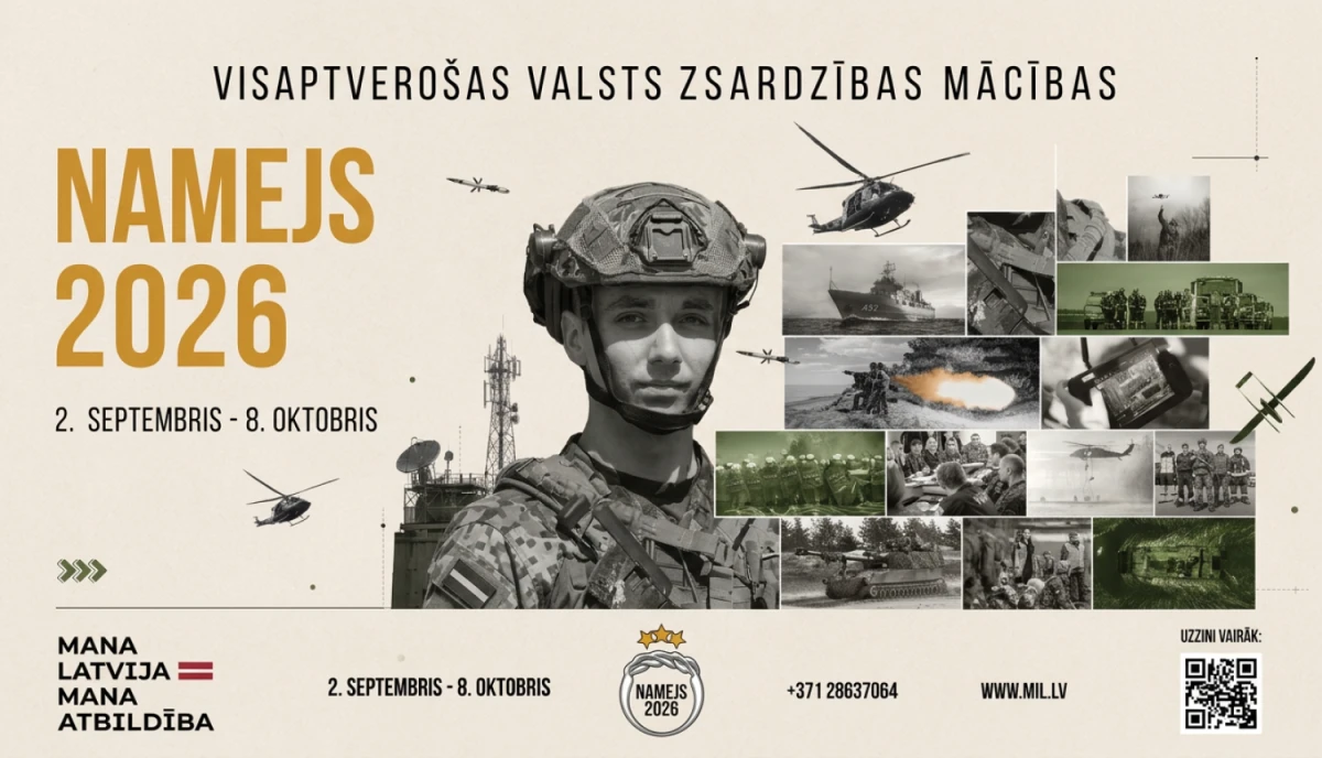 Latvijā sākas vērienīgas aizsardzības mācības Namejs 2026