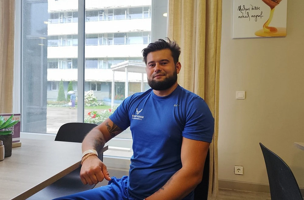 Ukraiņu karavīrs Dmitro Ribačenko par rehabilitāciju Vaivaros
