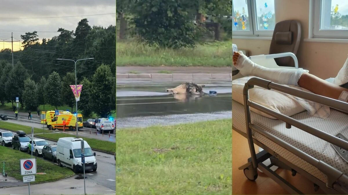 Pēc smagas avārijas Imantā motociklists piedāvā kompensāciju