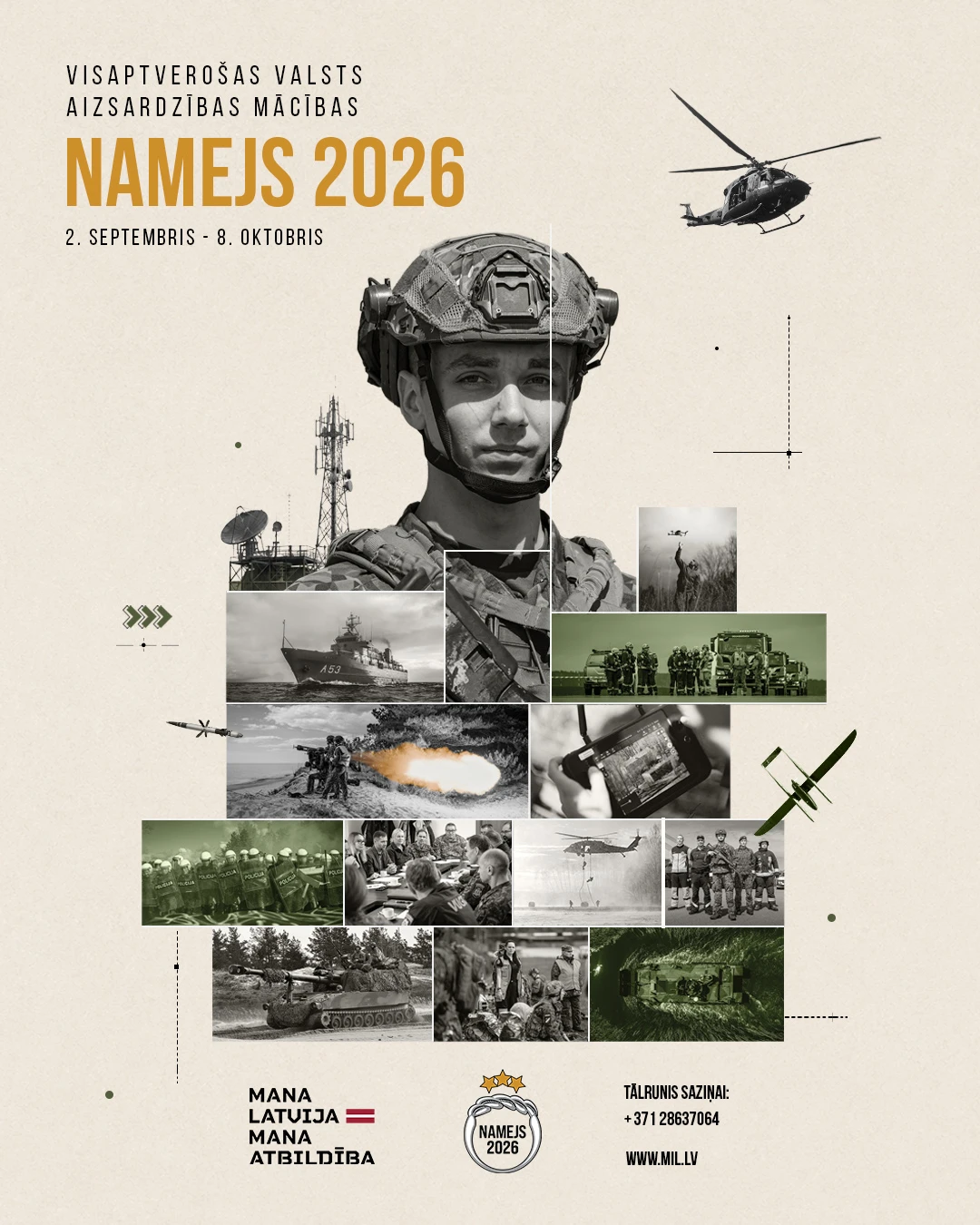 Mācību Namejs 2026 ietvaros Vidzemē notiks plašas aktivitātes