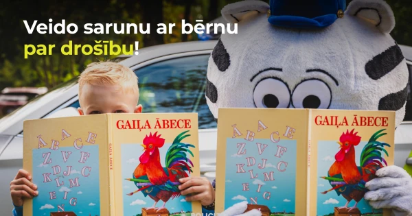 Policija un NMPD aicina atgādināt bērniem par drošību uz ceļa
