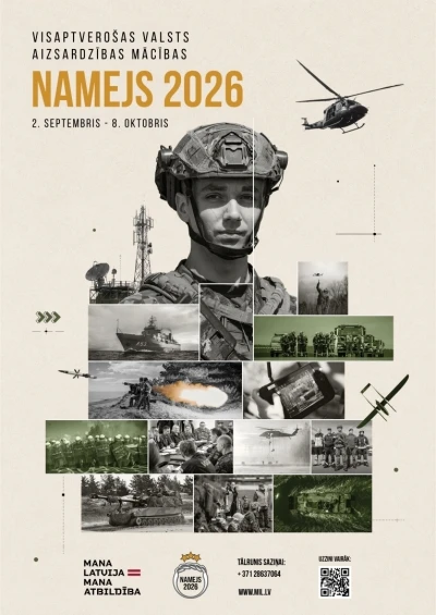 Mācībās Namejs 2026 trenēs pretdronu aizsardzību