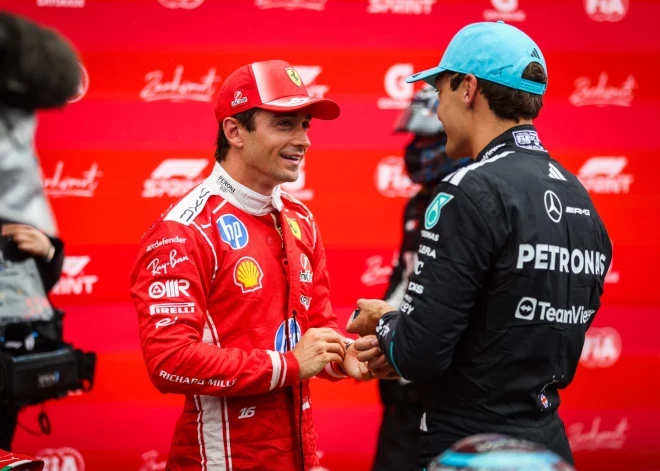 Leklērs un Rasels ātrākie F-1 Itālijas Grand Prix treniņos