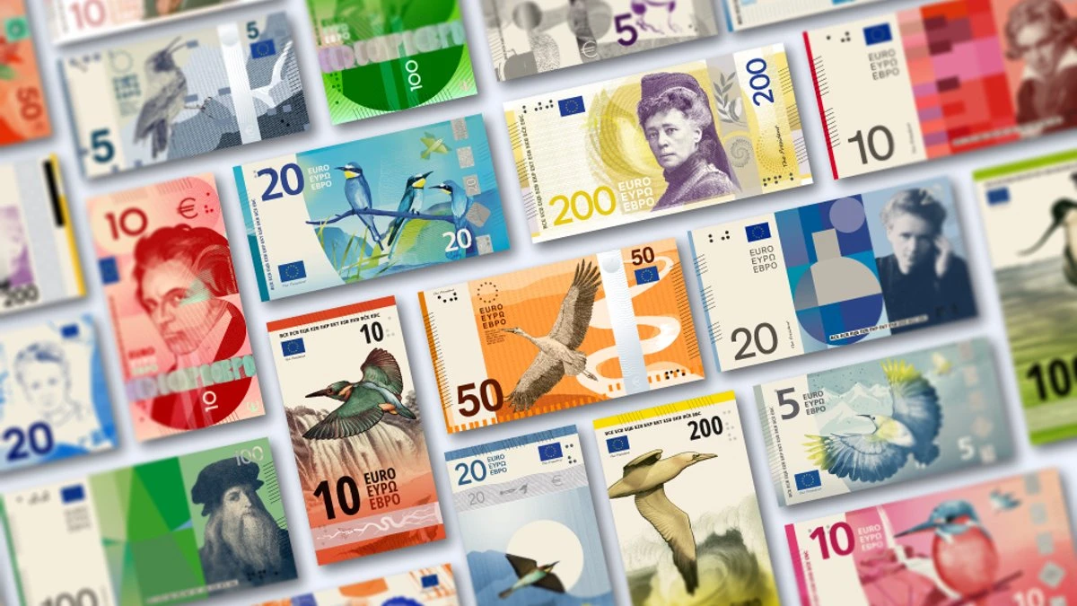 Vēl nedēļu var balsot par jauno eiro banknošu dizainu