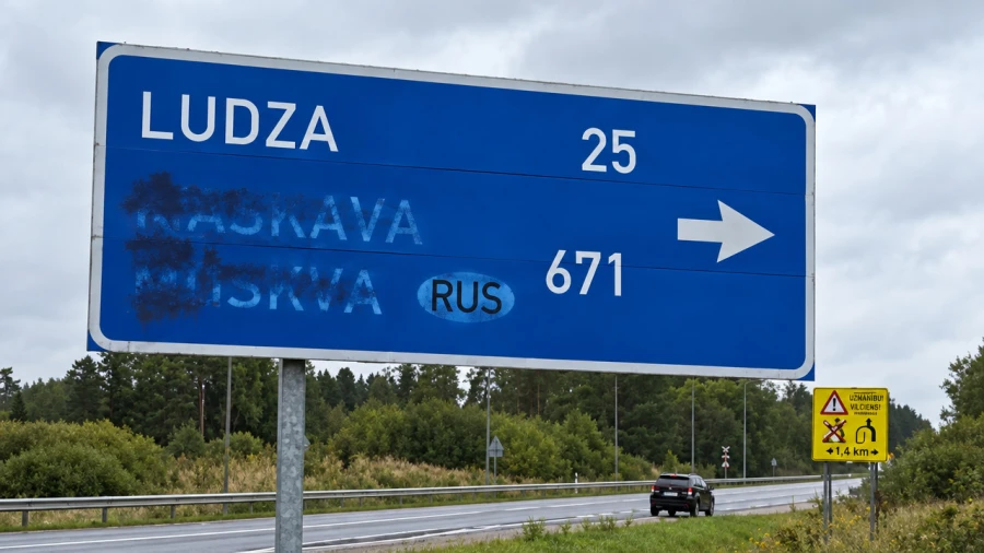 Rēzeknes tuvumā nelikumīgi aizkrāsotas deviņas ceļazīmes