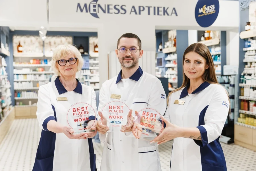 Сеть аптек Mēness aptieka признана лучшим местом работы в Латвии