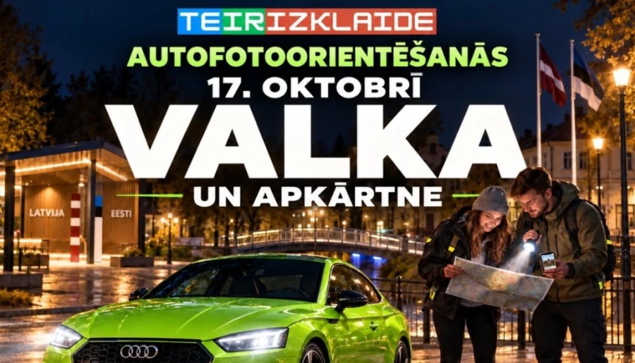Valkā un tās apkārtnē notiks auto foto orientēšanās pasākums