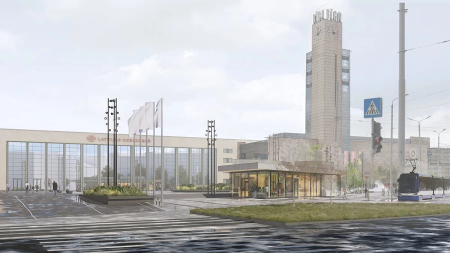 Stacijas laukuma paviljona metu konkursā uzvarējis projekts ”Migla”