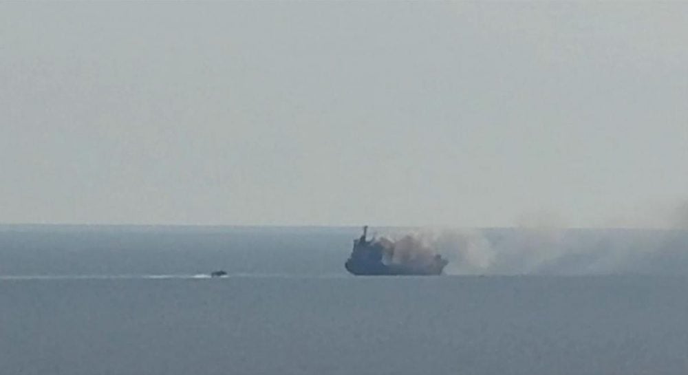 В Черном море после атаки дрона затонуло судно «Khoryv»
